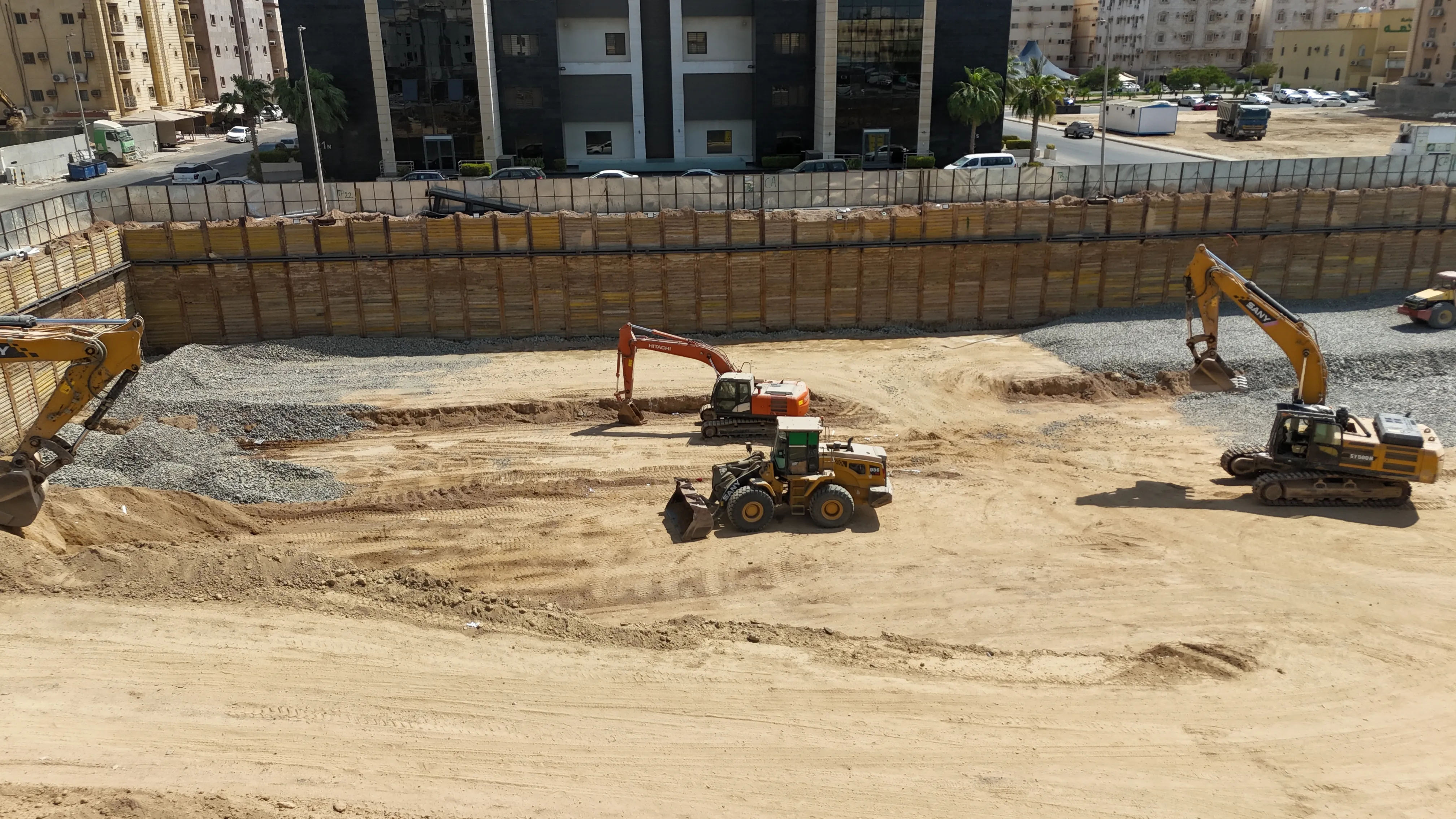 أعمال الحفر والردم